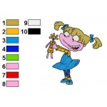 Rugrats Angelica Pickles 01 Embroidery Design